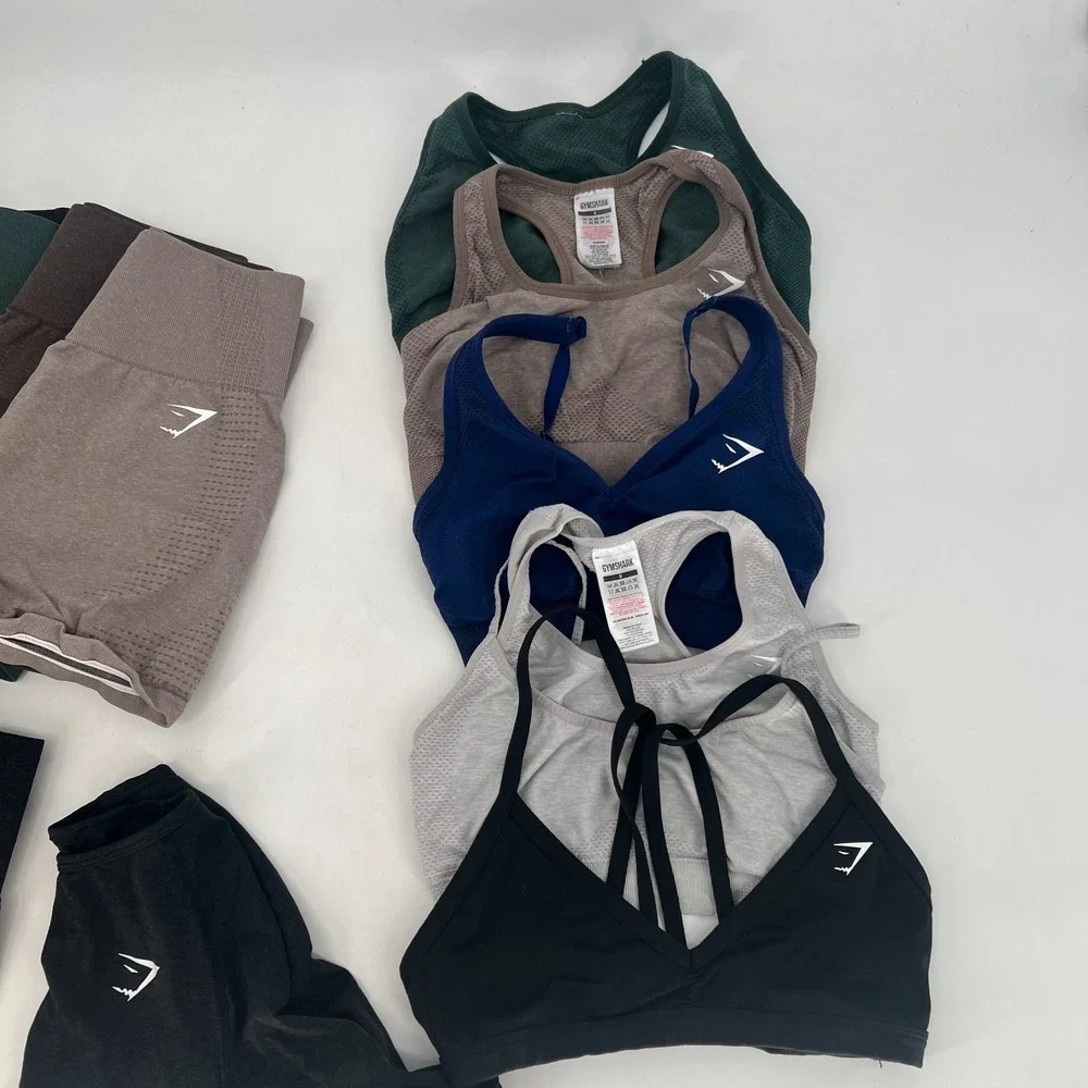 Gymshark Bundle Womens XS/S Workout Sports Bra Shorts Legging 15 Pieces